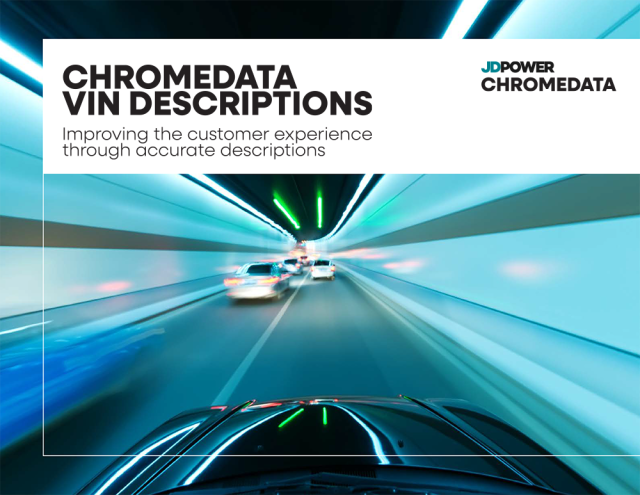 Graphic for The VIN Decoding Playbook highlighting accurate VIN decoding, OEM build data, and improved results for merchandising, lending, insurance, and repair