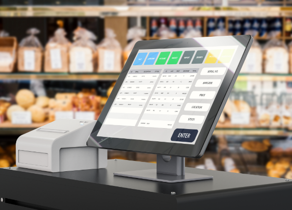 Cash register screen