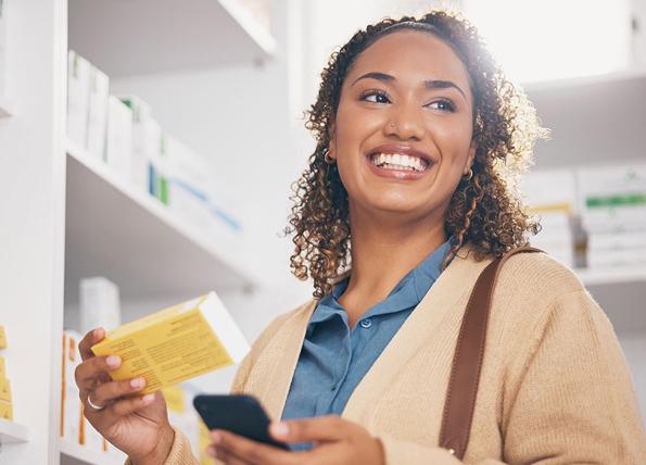 Woman at the pharmacy
