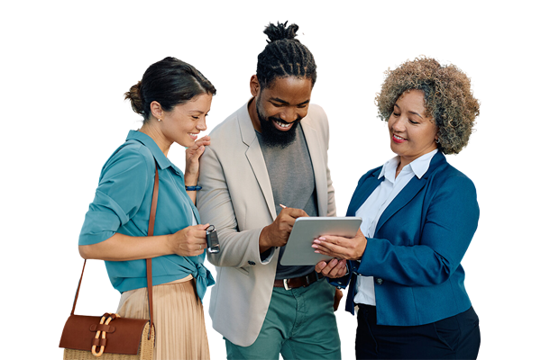 Customer speaking with a dealership service advisor at a service desk, representing satisfaction drivers and communication quality measured in the J.D. Power U.S. Customer Service Index (CSI) Study.