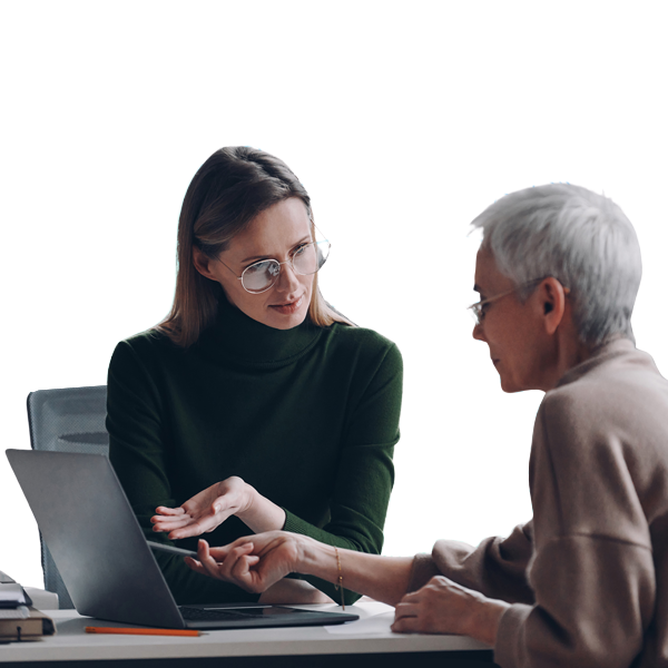 Agent leveraging digital technology to support customer interactions, highlighting the role of digital tools in improving agent experience.
