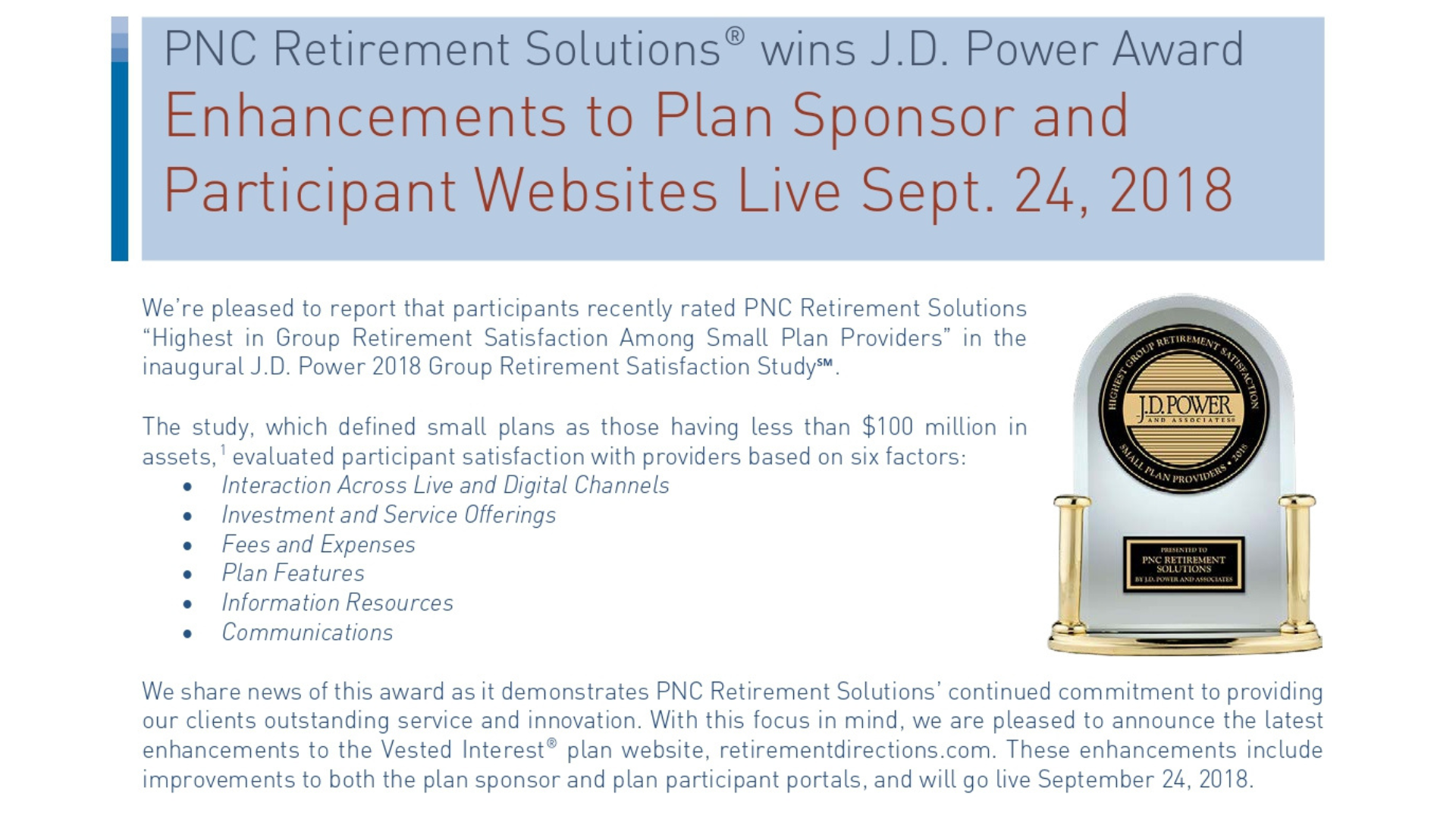 Retirement Plan Digital Awards_PNC