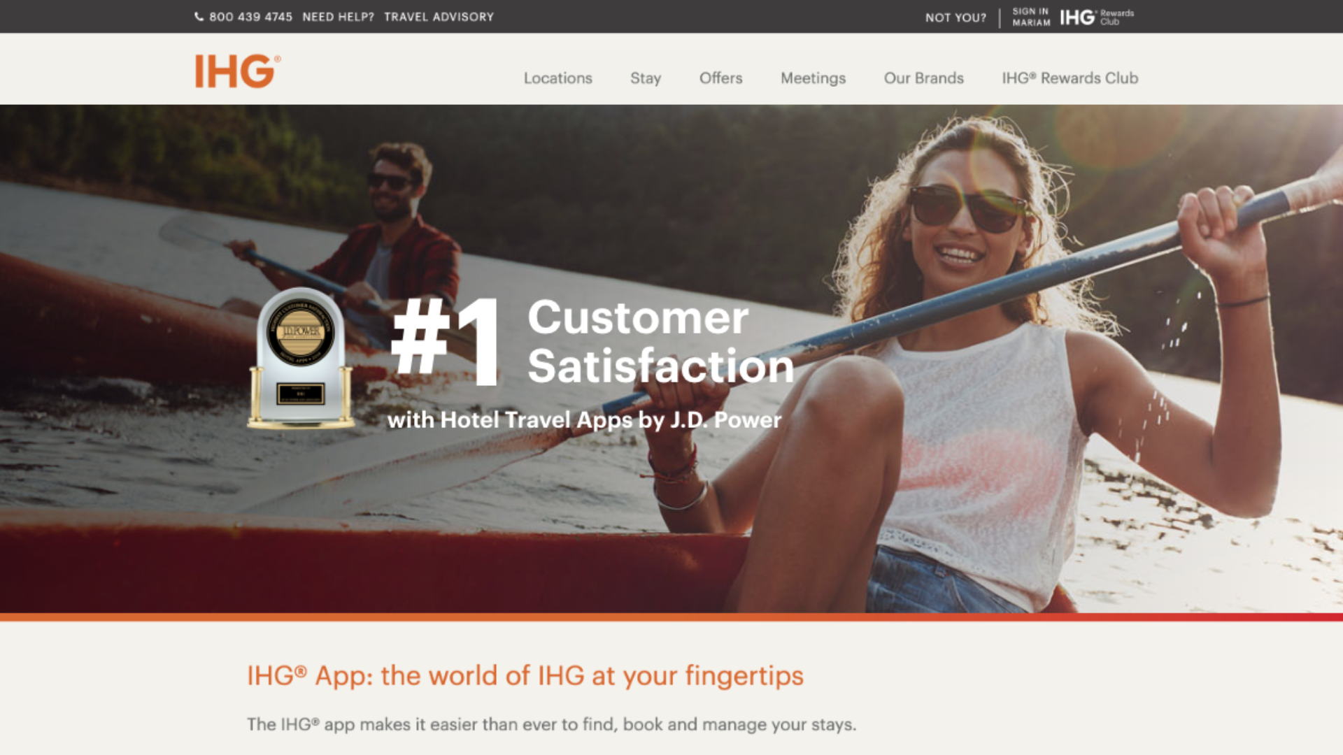 Travel App Award_IHG