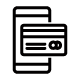 Icon of a mobile credit card