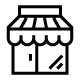 Icon of a small store