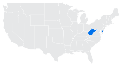 Delaware West Virgina DC