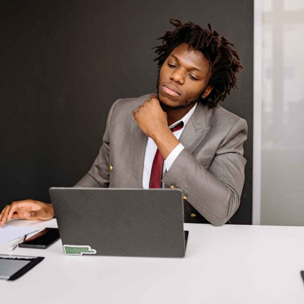 A male jobseeker is distressed given recent financial health concerns as reported by JD Power June Banking and Payments Intelligence Report.