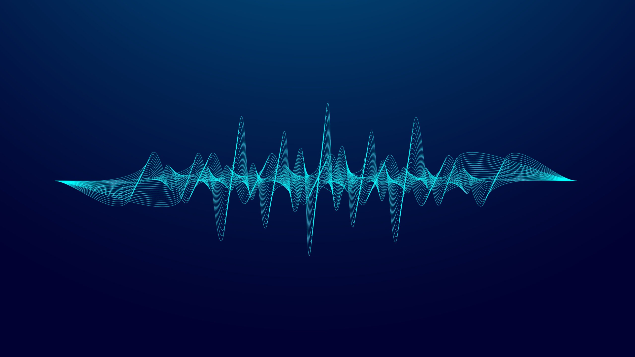 Abstract digital sound wave|