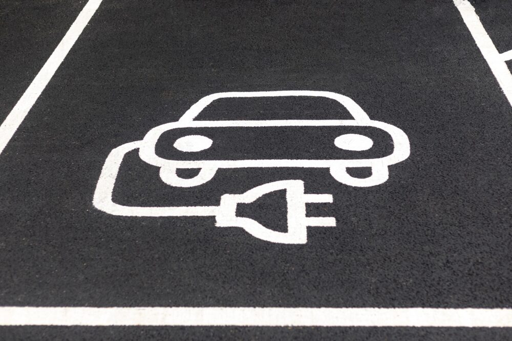Electric Vehicle Charging Station Parking Symbol|