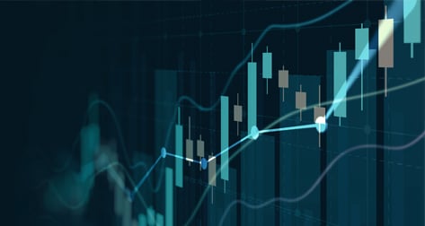 Upward-trending data graph.